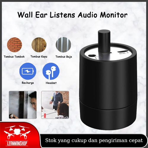 Alat Pemantau Pendengar Pendeteksi Suara Kebocoran Pipa Air Tembus dinding Tembok Ear Listen Mini Spy Bug Wall Home Microphone