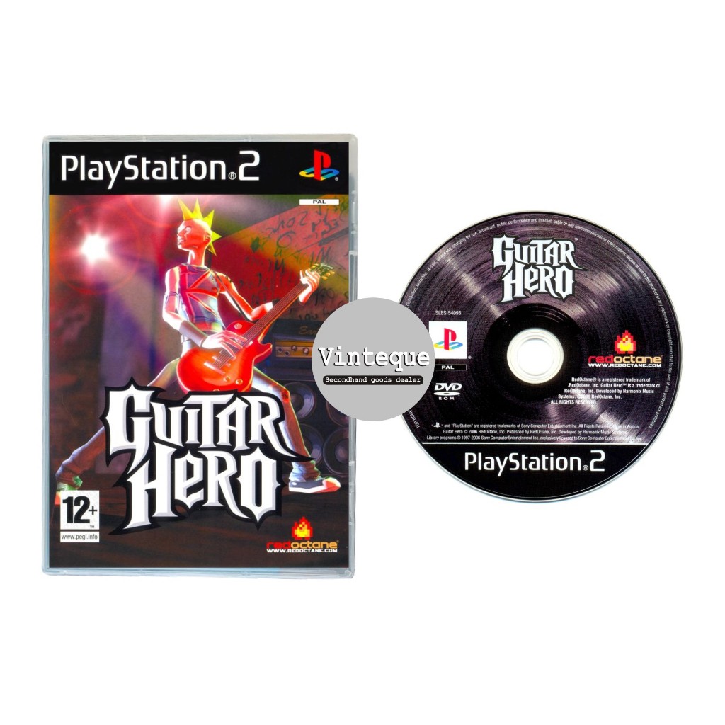 Kaset CD DVD PS2 Playstation 2 Original Pabrik Guitar Hero
