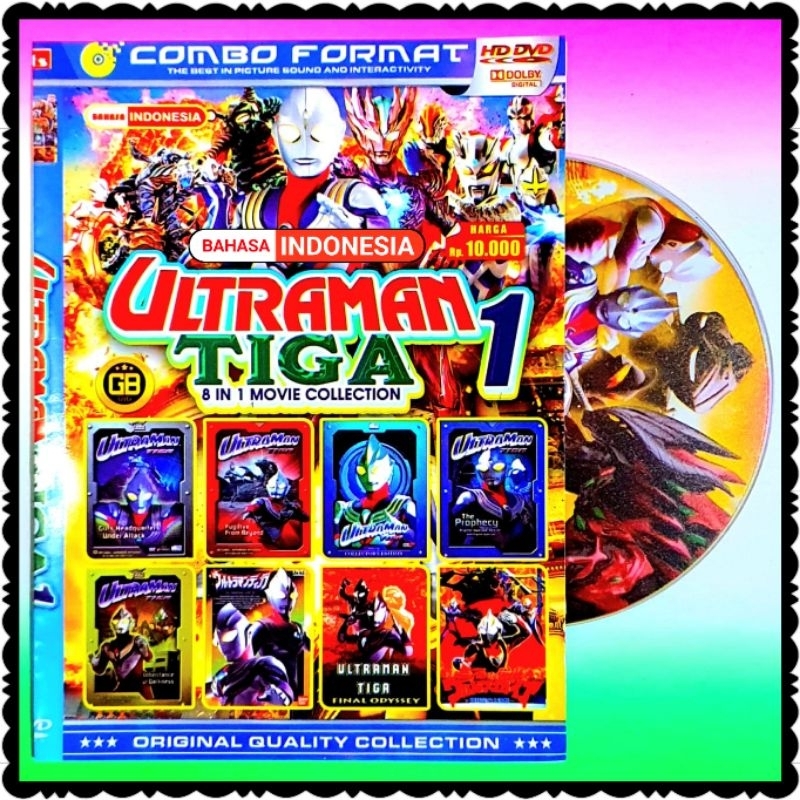KASET KOLEKSI FILM AKSI ULTRAMAN TERBARU KESUKAAN ANAK ANAK - LENGKAP 8 IN 1 -KASET FILM ULTRAMAN TI