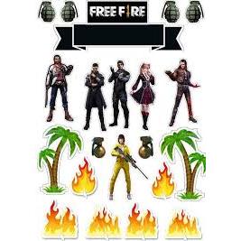 TOPPER FREEFIRE | TOPPER KARAKTER FREEFIRE | HIASAN ULANG TAHUN FREEFIRE