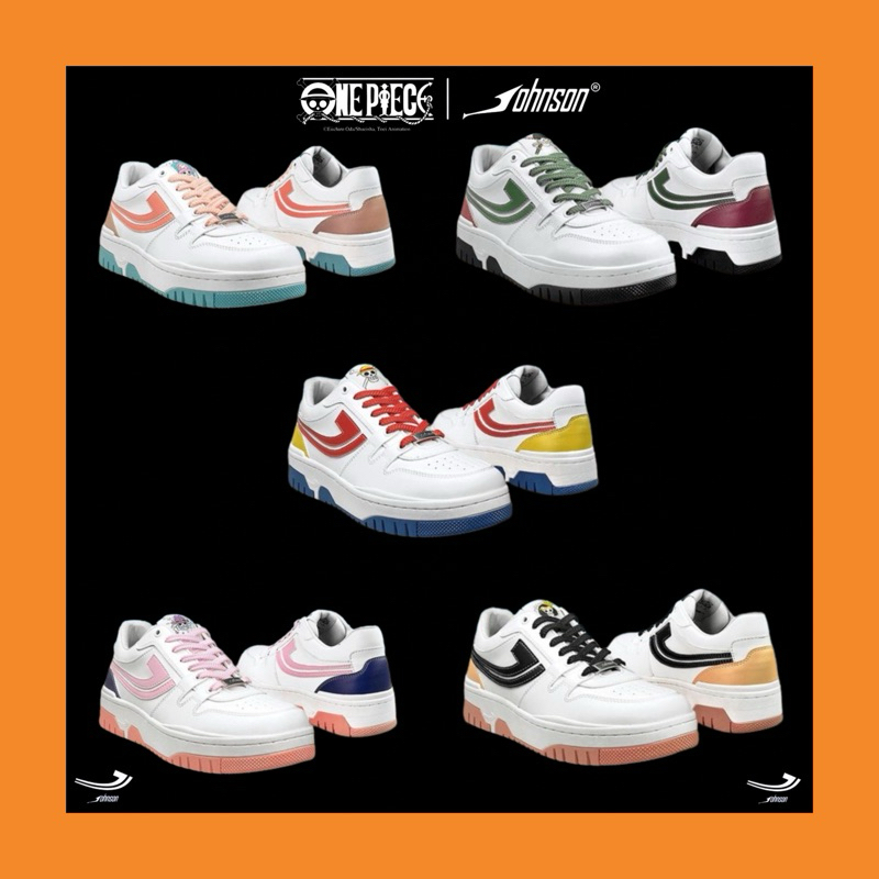 Sepatu Johnson x One Piece Lite Version / Luffy / Zoro / Chopper / Brook / Robin