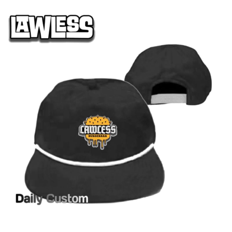 Topi LAWLESS Snapback Classic/Topi Snapback Oldskool Casual Distro Pria Wanita Lokal Brand Lawless J