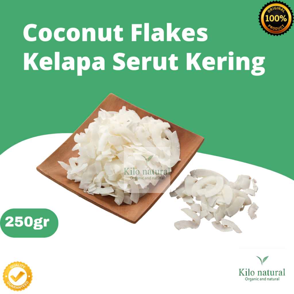 

Coconut Flakes 250gr / Kelapa Kering Serut 250gram (Unsweetened)