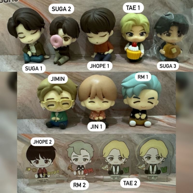 tinytan figure readystock official japan rm jin suga jhope jimin v jungkook taehyung yoongi rj