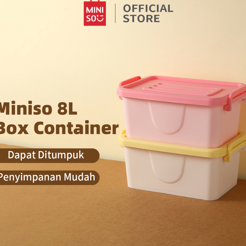 Dapatkan Sekarang Miniso Storage Box Kotak Penyimpanan Serbaguna Kapasitas Besar Serbaguna Storage B