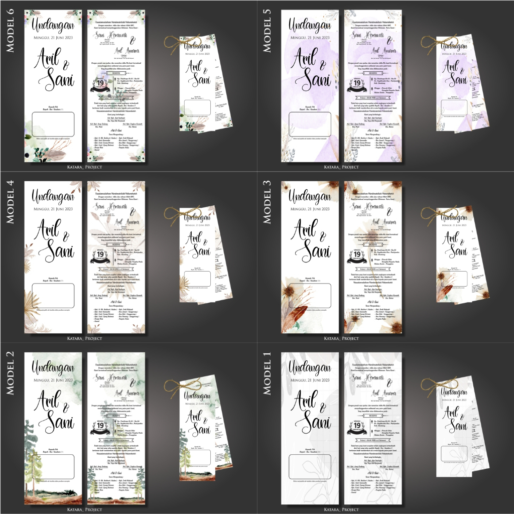 

Undangan Pernikahan / Khitan ( Isi 100 ) Hangtage