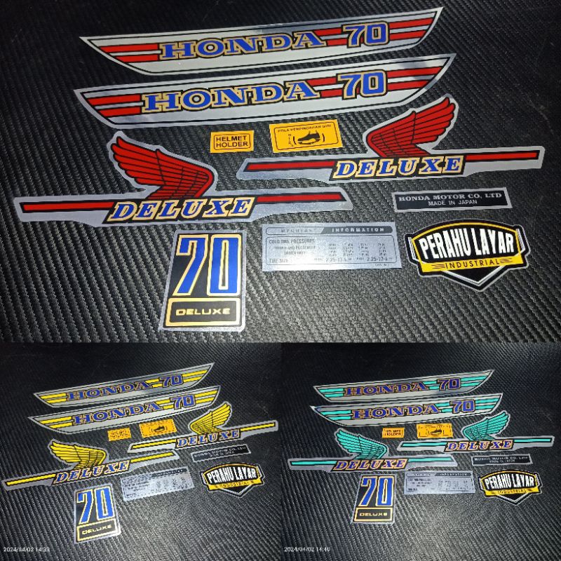 setiker c70 sticker C70/ulung/olong striping c70 list body Honda C70 set body full body laminasi glo