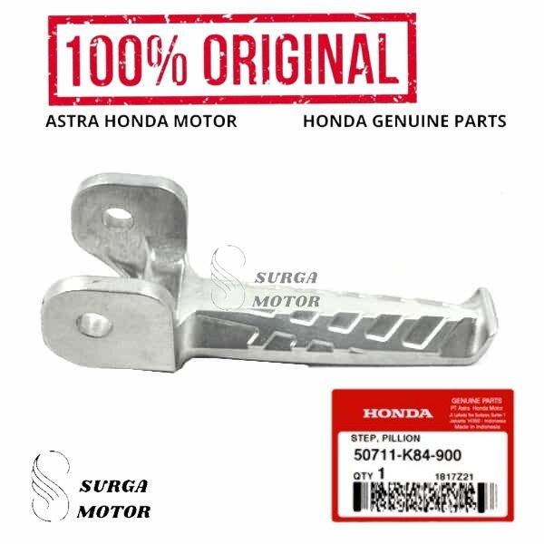 Foot Step Footstep Bostep Belakang Back Jalu Pijakan Kaki Step Pillion Honda CRF150L CRF 150 L K84 2