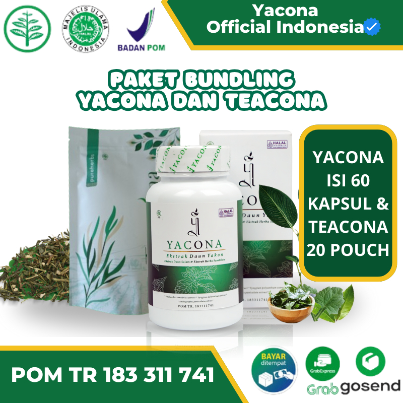 

Bundling Yacona Dan Teacona Obat Herbal Alami Ekstrak Daun Yakon Mengatasi Gejala Diabetes
