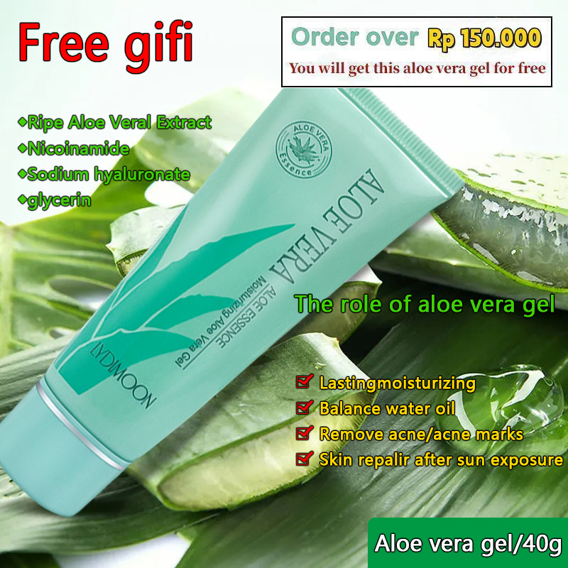 ALOE VERA SOOTHING GEL EKSTRAK LIDAH BUAYA MELEMBABKAN KULIT 100% Ekstrak Lidah Buaya