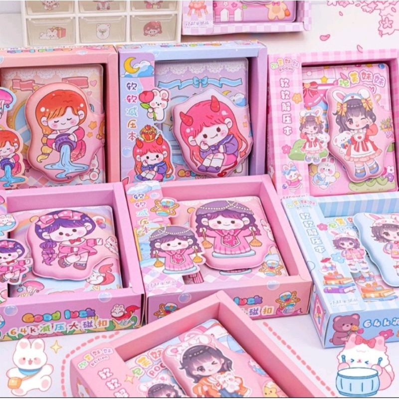 

Buku Squishy book daily Notebook/Agenda Buku catatan Kuromi/Sanrio/Viral