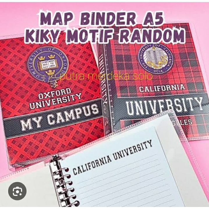 

Map Binder / Loose Leaf Binder A5 Kiky / Buku Binder A5 Campus Fancy Kiky