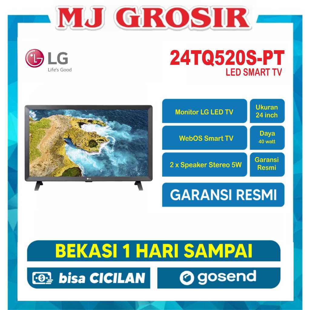 LED TV LG 24" 24TQ520S-PT 24 INCH WEBOS SMART TV