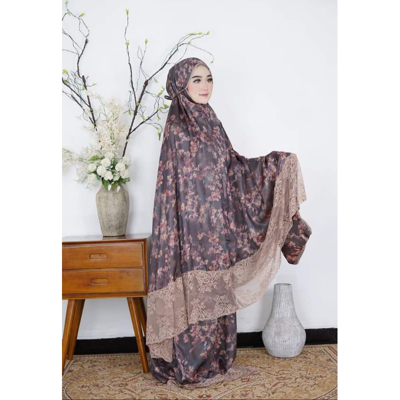 mukena silk santorini