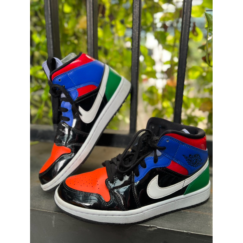 Preloved Air Jordan multi Patent Aj1 Low