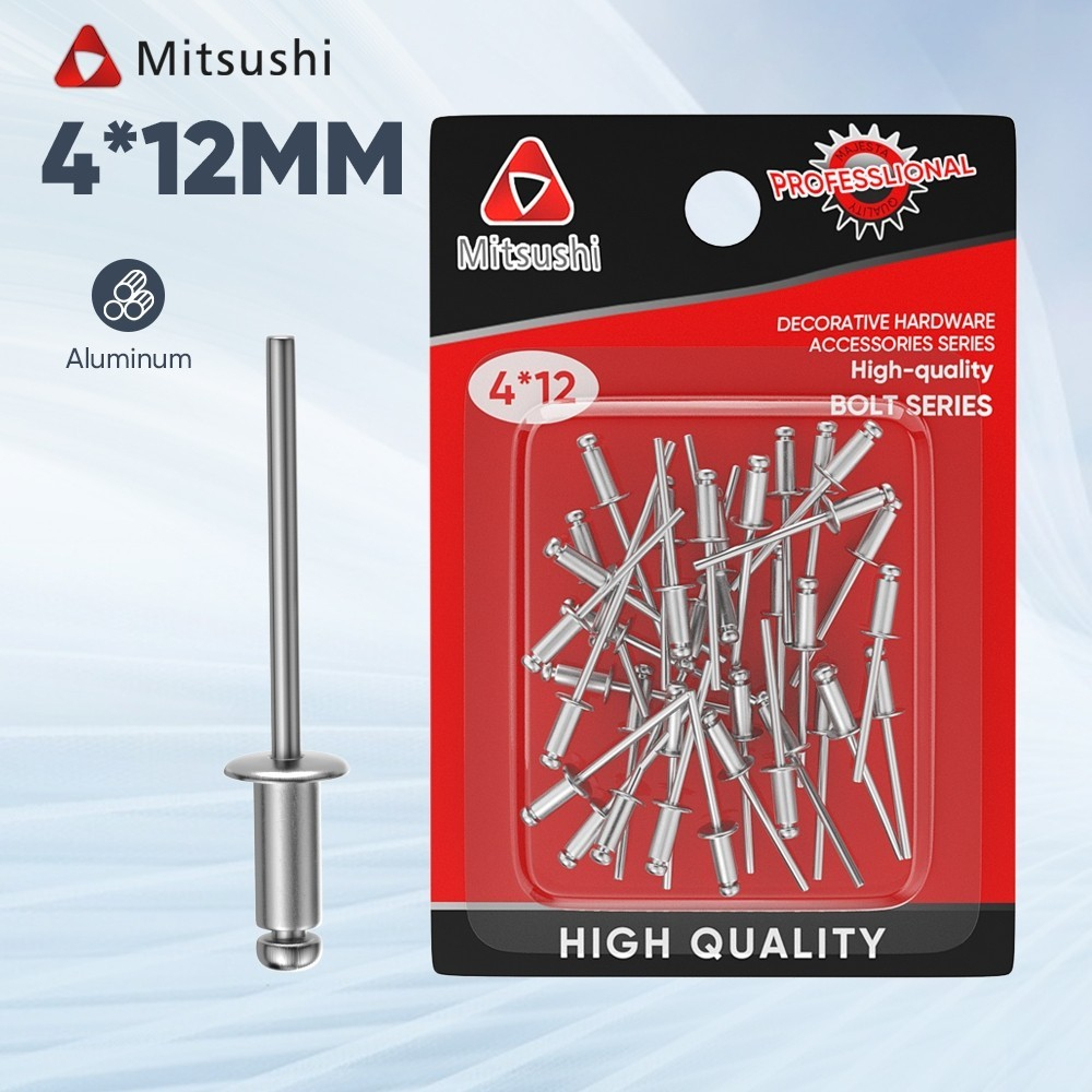 Mitsushi Paku Rivet Keling Baut Sambung Ripet Aluminium High Quality Blind Rivet Per Box