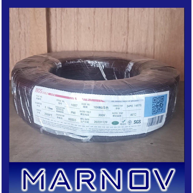 AWG 18 Coklat AWG18 Kabel Cable Serabut Roll Silver Tinned Timah