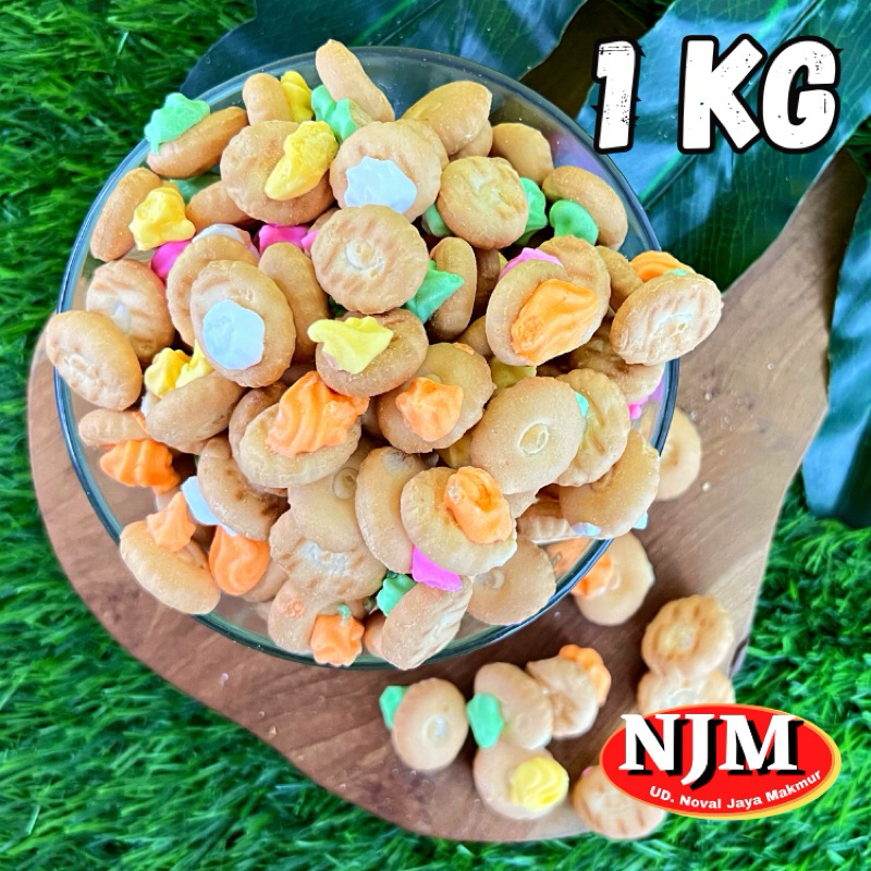 

NJM - BUNGA GEM rose / kue kancing 1000Gr (1kg)