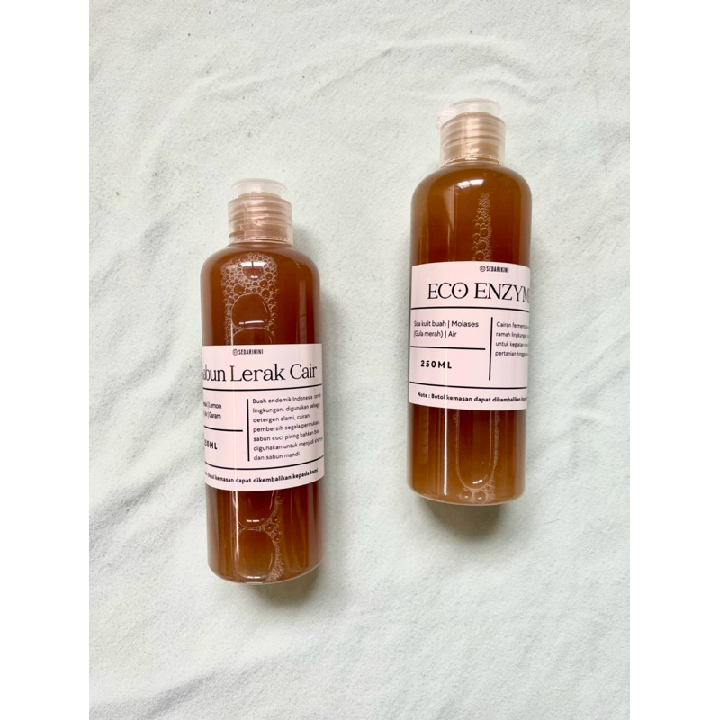 Sabun lerak cair dan eco enzyme