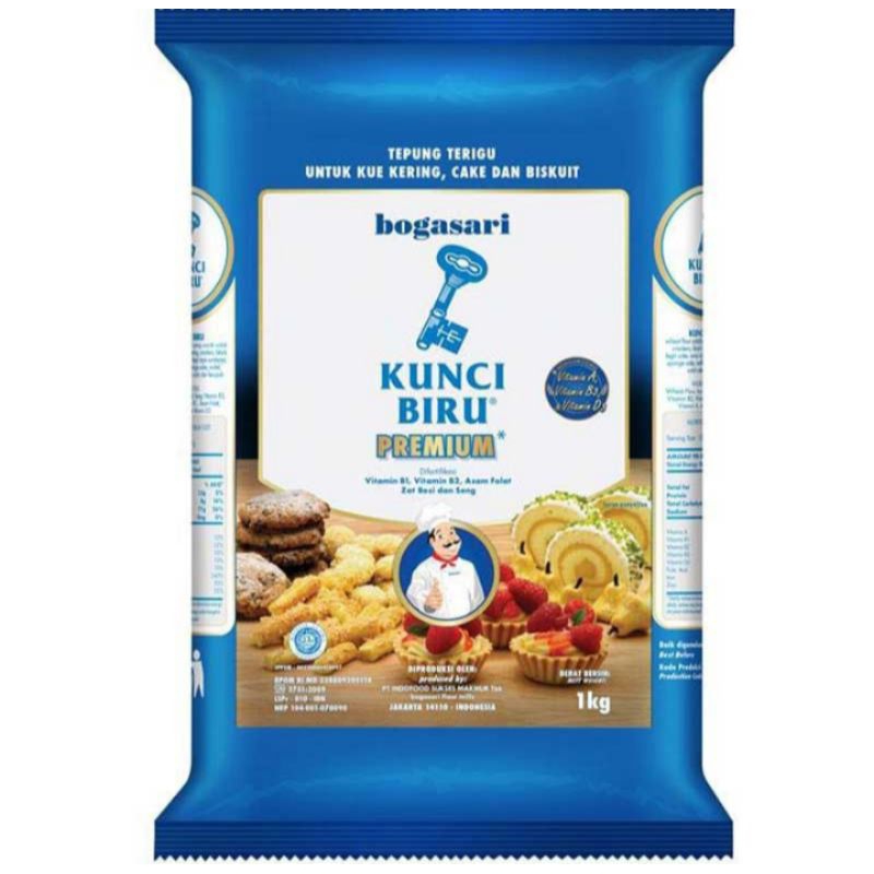 

Bogasari Tepung Terigu Segitiga Biru/Kunci Biru 1kg