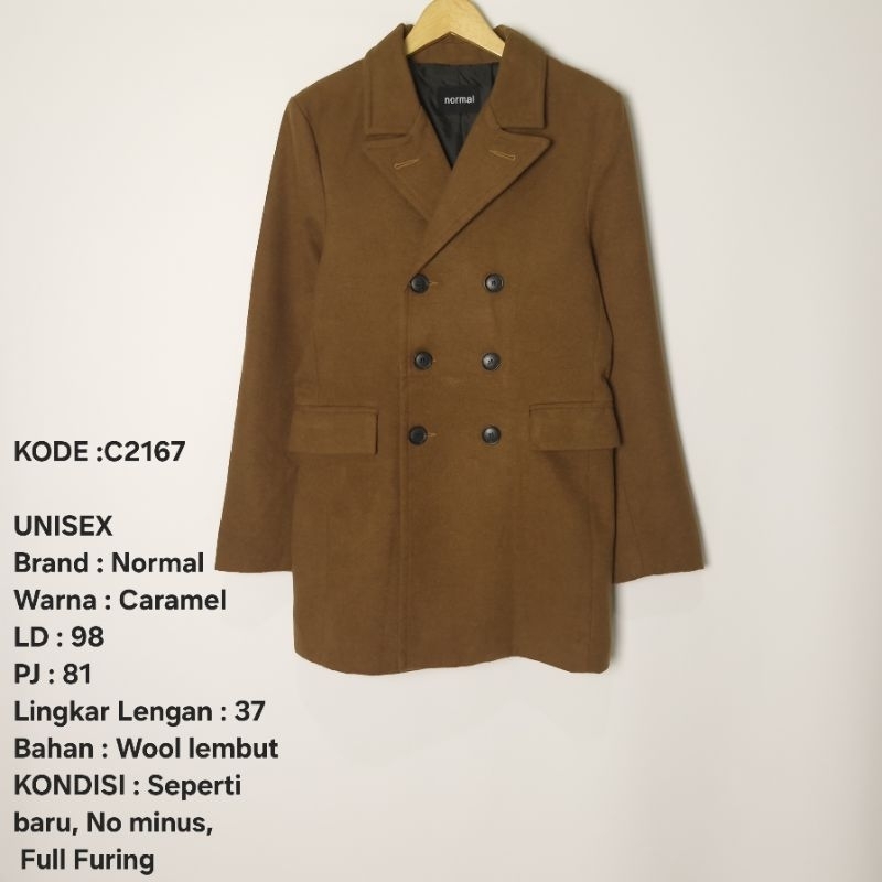 Coat , Long Coat wool Preloved 006