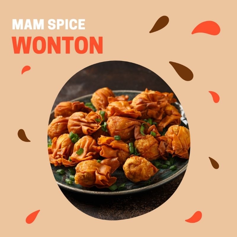 

wonton chili oil ( wonton frozen food ) wonton kuah pedas/chili oil