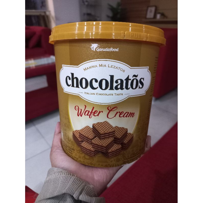 

JAJAN LEBARAN CHOCOLATOS WAFER CREAM KEMASAN TIMBA