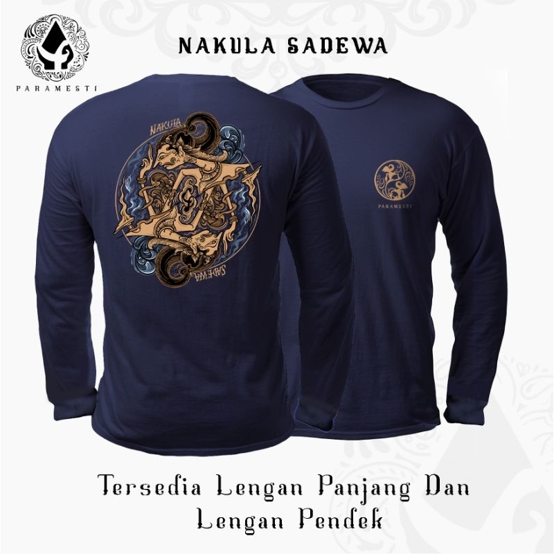 Kaos Budaya jawa paramesti distro pria dewasa nakula sadewa gambar wayang original murah
