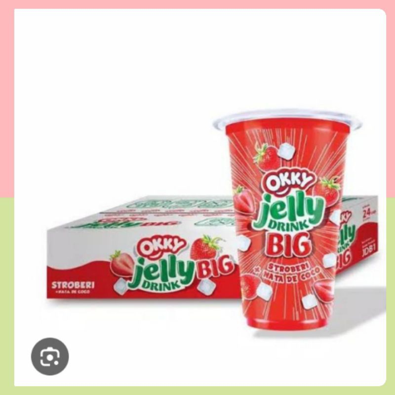 OkkyJellyDrinkBigCupRasaStrawberry