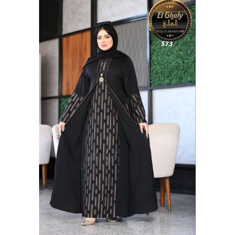 Abaya Arab Inner + Outer Bestsellers // Free Pashmina // abaya inport original.