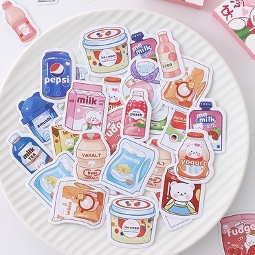 

STS001 - Sticker Beruang CUTE SNACKS // MIROOKI