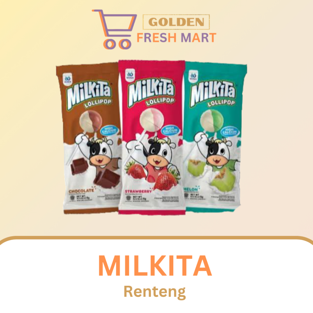 

MILKITA LOLIPOP RENTENG ISI 10X9 GR