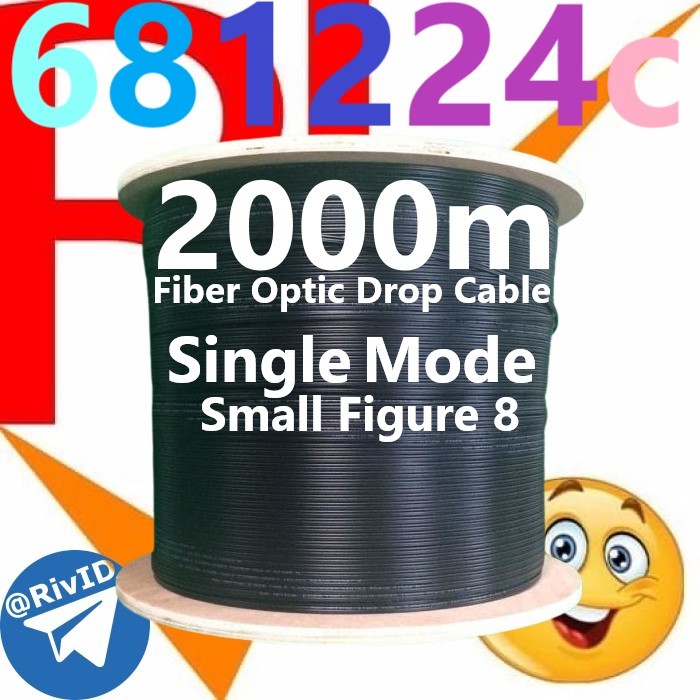 FO DW 6c 8c 12c 24c Kabel Aerial 12Core Fiber Optic 6/8/12/24 Core