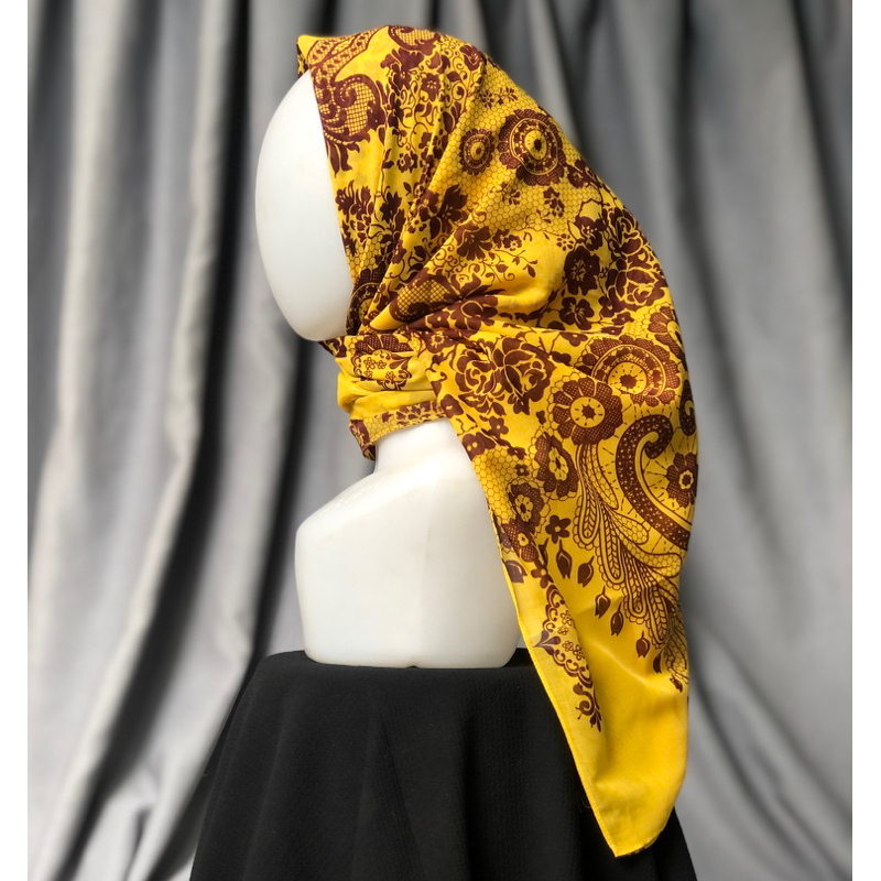 SEGIEMPAT motif square segi4 hijab jilbab kerudung krudung voal batik cotton katun ramadhan idul fit