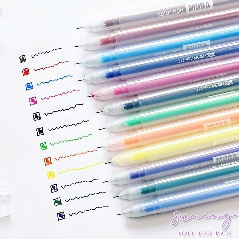 

Color Gel Pen Pulpen Gel 12 Warna Cerah Needle Tip 0.5mm Panjang Penulisan Hingga 400m-Suning Mall