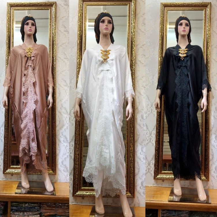 Promo Murah  Kaftan Wanita Kondangan  Kaftan Putih Mewah  Kaftan Jumbo  Kaftan Batik  Kaftan Premium