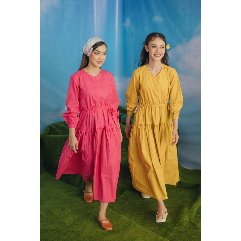 SHOFIA MIDI DRESS / katun poplin / Busui&wudhu friendly