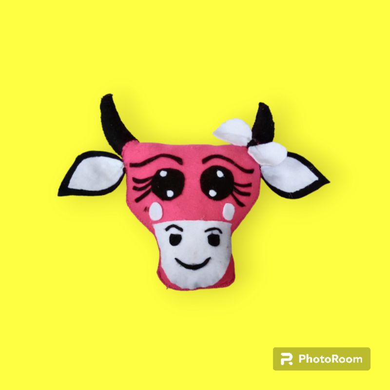 MAINAN BONEKA LUCU IMUT KEPALA BANTENGAN BONEKA PMBEROT