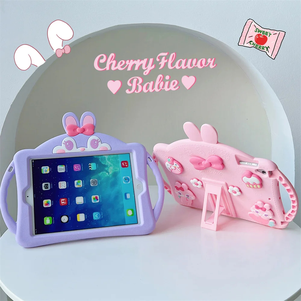 Stella Lou Rabbit Grip Case Casing Cover Anak Kids iPad 7 8 9 10.2 Inch |  iPad 5 6 9.7 Inch 2017 20