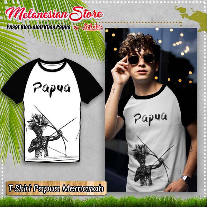 Subitu-Kaos Asli Papua- Kaos Papua Motif Papua Memanah