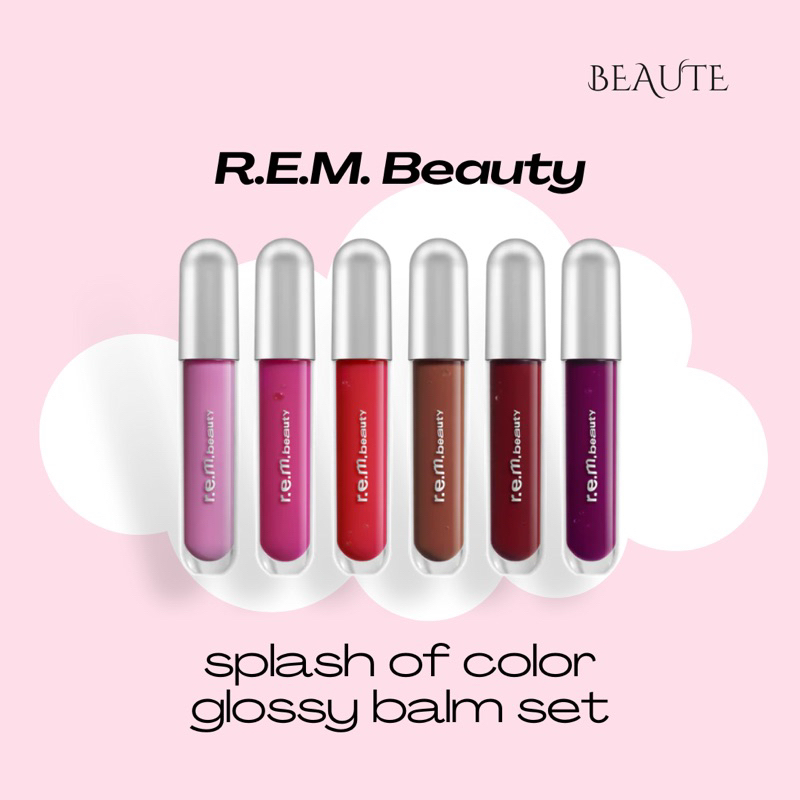 R.E.M. Beauty splash of color glossy balm set