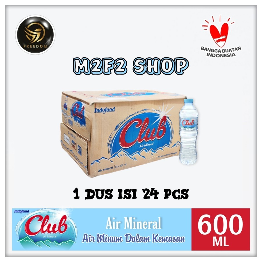 

Air Mineral Club Tanggung Botol Plastik Pet - 600 ml (Kemasan Karton)