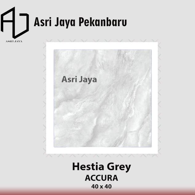 Keramik Lantai Kilat Mulia Accura 40x40 Hestia Grey KW 1