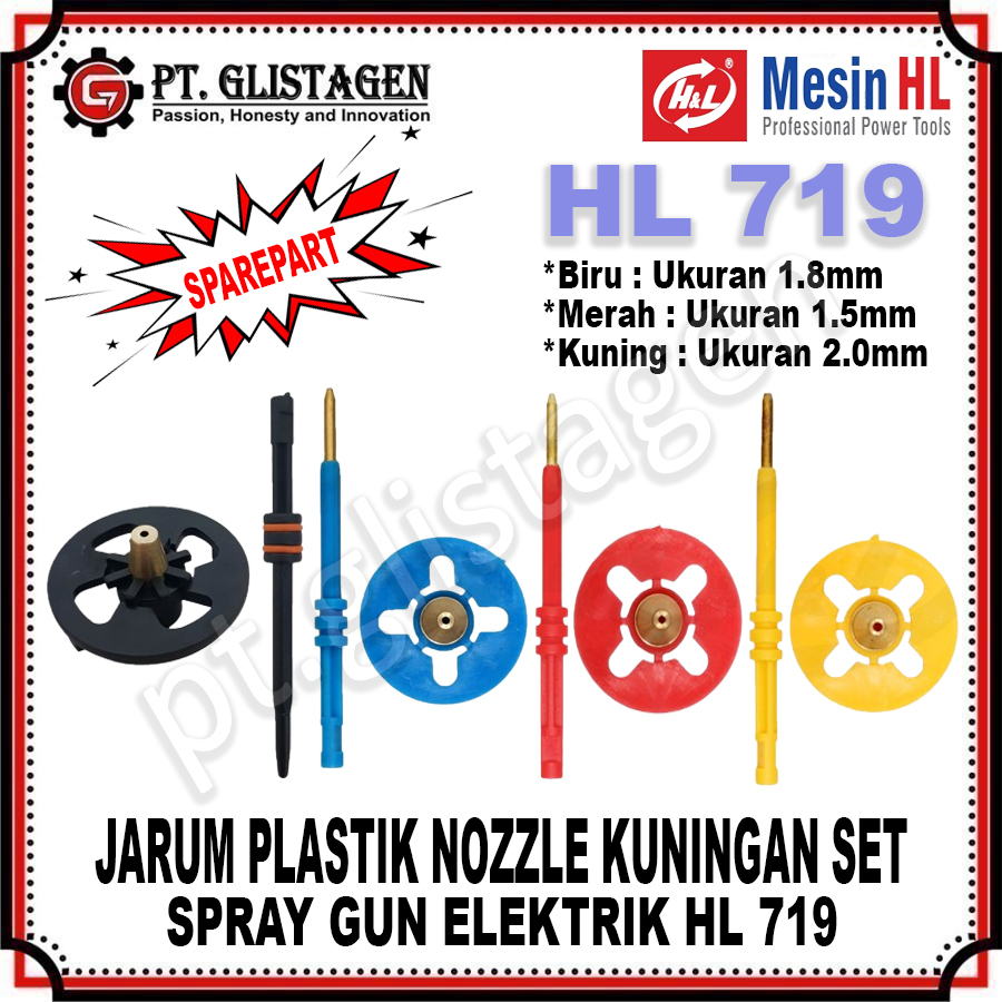HL Nozel Nozzle Nozle Spray Gun Elektrik Untuk HL 719 ORIGINAL