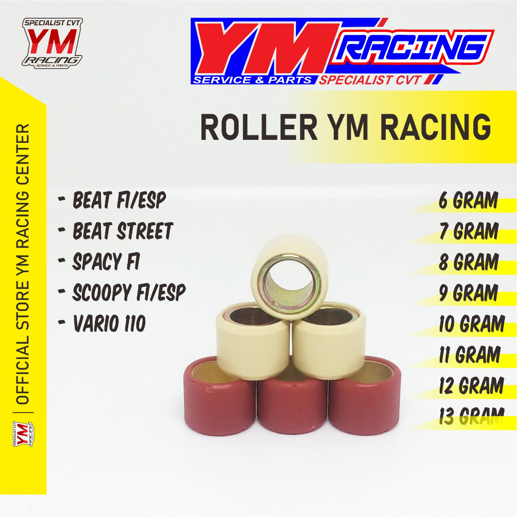 ROLLER SILANG 1 SET ISI 6 BUTIR ALL MATIC / ROLLER MIX UNTUK SRGALA MOTOR MATIC | ROLLER CANGKOK BIS