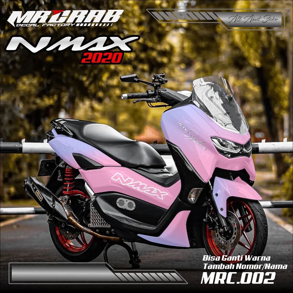 STICKER DECAL NMAX 2020 - STICKER DECAL NMAX 2020 FULL BODY MOTIF SIMPLE GRADASI PASTEL