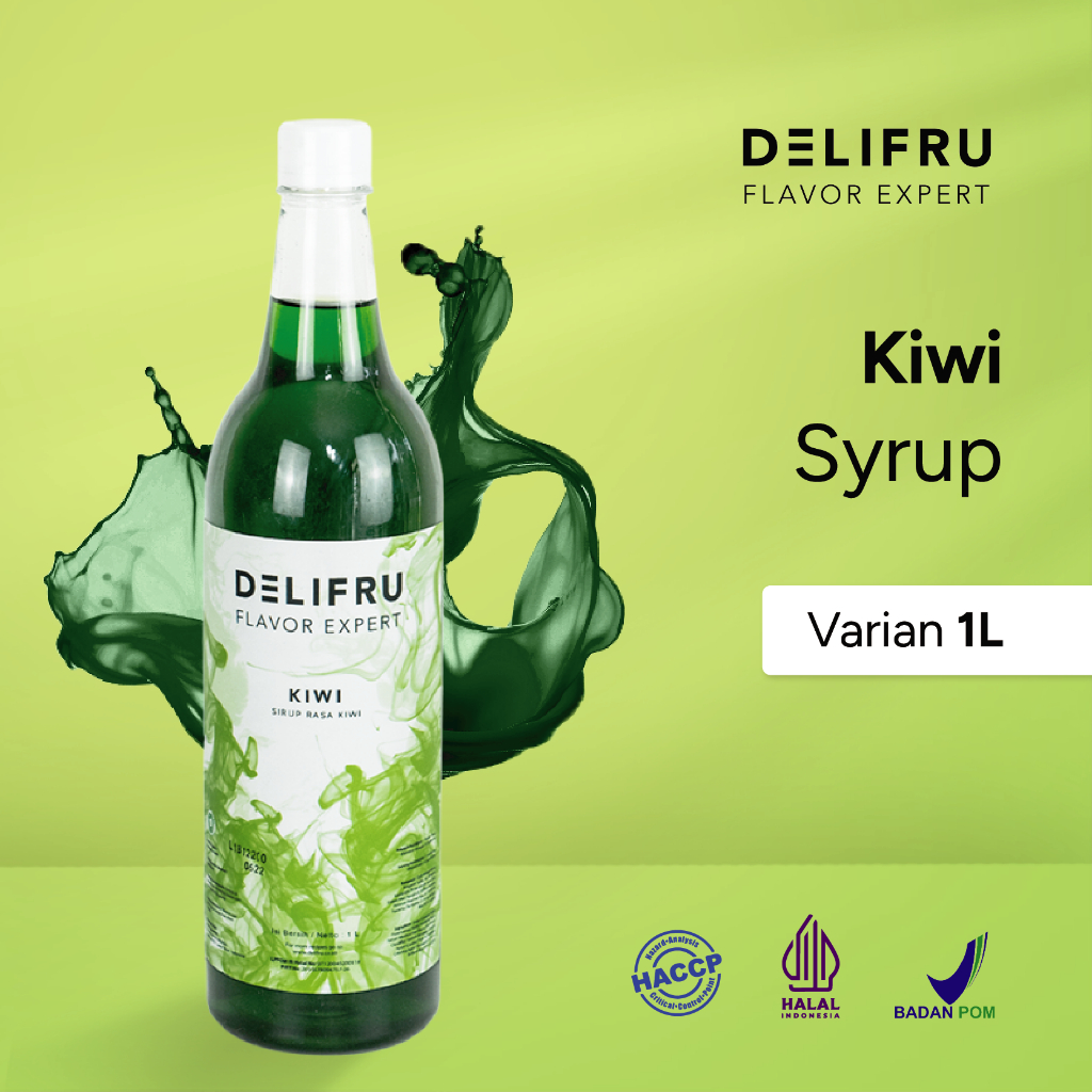 

Syrup Kiwi Delifru 1 Liter - Sirup Buah Kiwi Premium