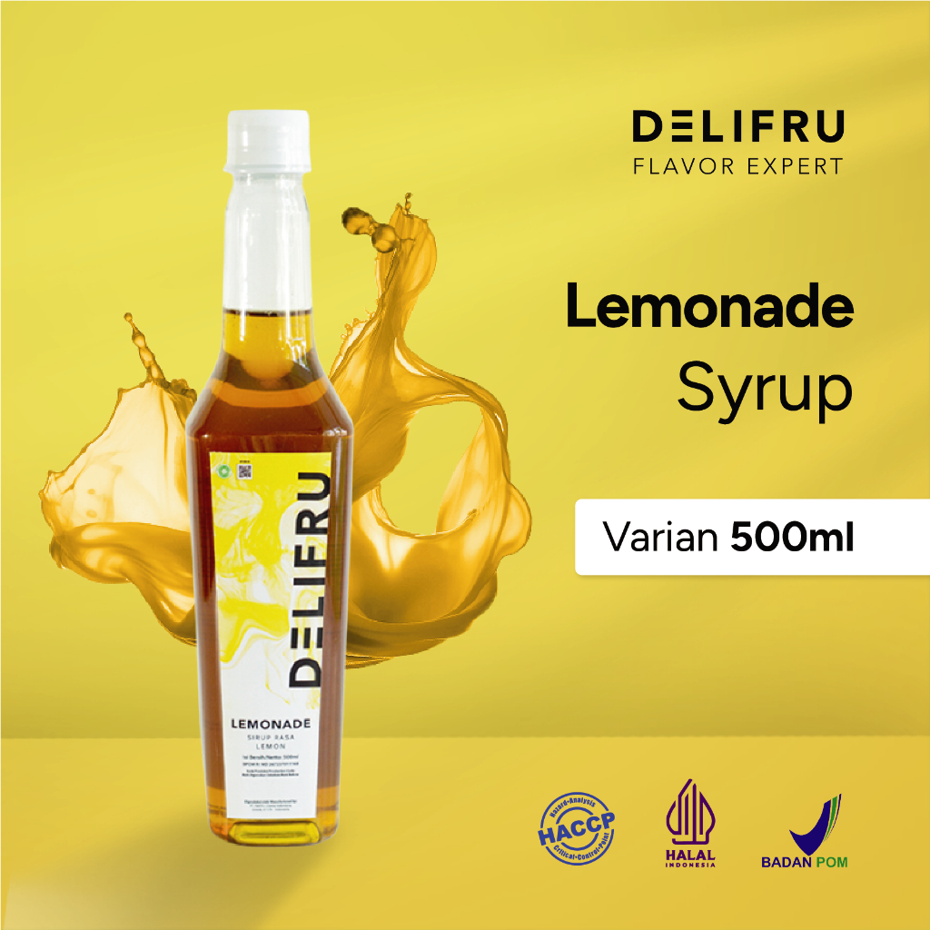 

Syrup Lemonade Delifru 500 ml - Sirup Lemon Premium