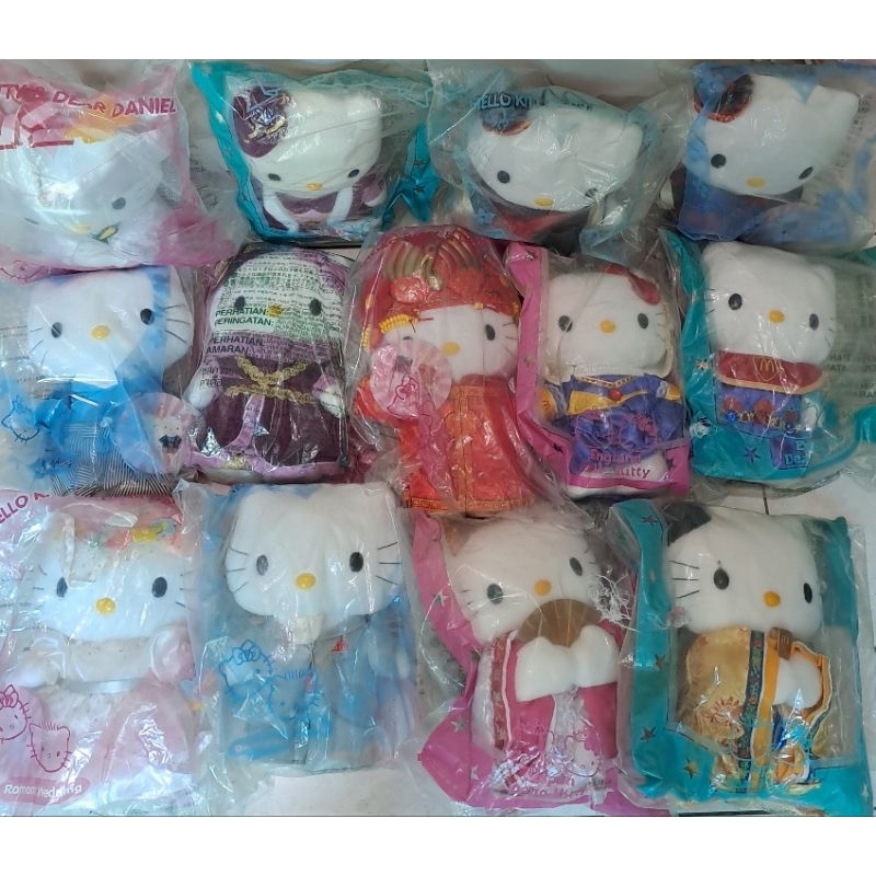 BONEKA SEPASANG HELLO KITTY HK WEDDING PENGANTIN SANRIO MCD SEGEL