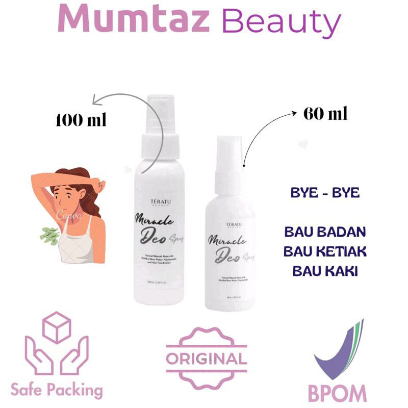 TERATU BEAUTY | Teratu Beauty Miracle Deo Spray Deodorant